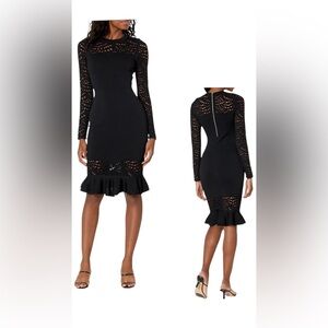 Milly Teal Cutout Knit Midi Dress – Petite